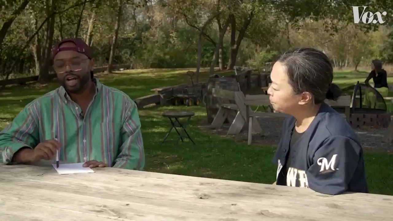 Frame from Wisconsin interviews and studio reporting
