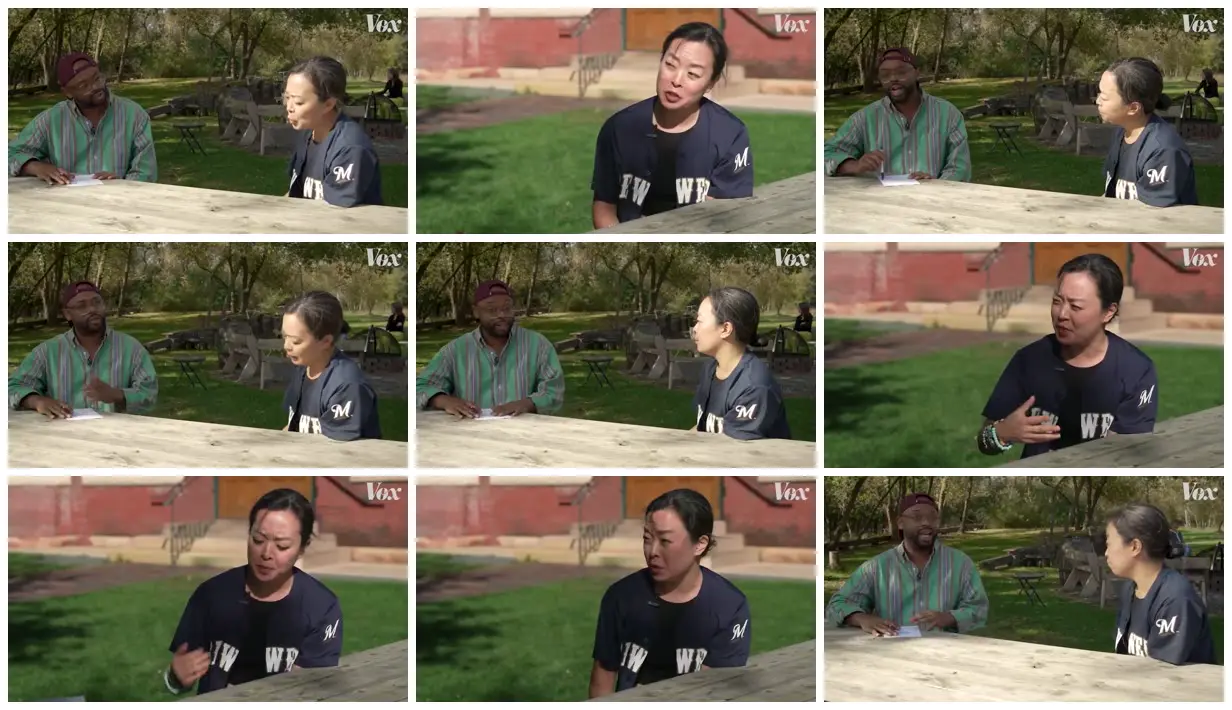Nine frames from across Wisconsin interviews and studio reporting