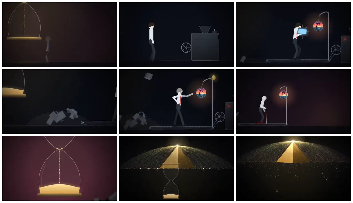 Nine frames from across Workers, tropical lures and golden sand