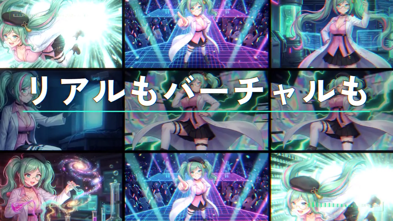 Frame from Music video for a VTuber character