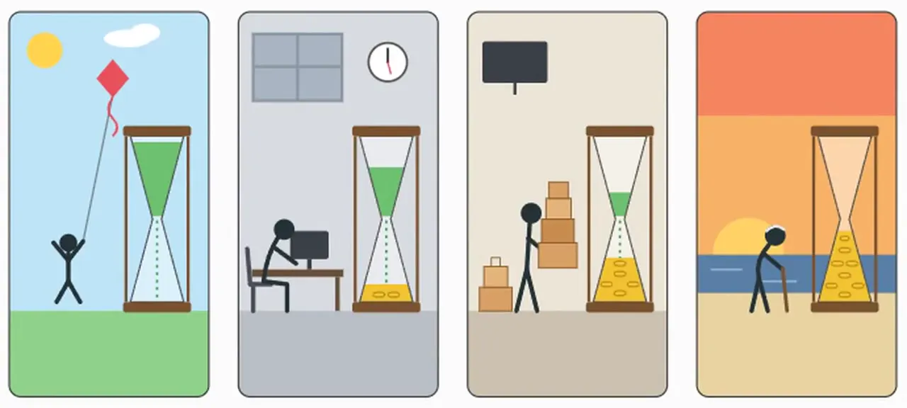 Frame from Wordless take on humanity's biggest scam