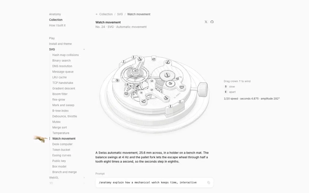 Frame from Watch movement anatomy