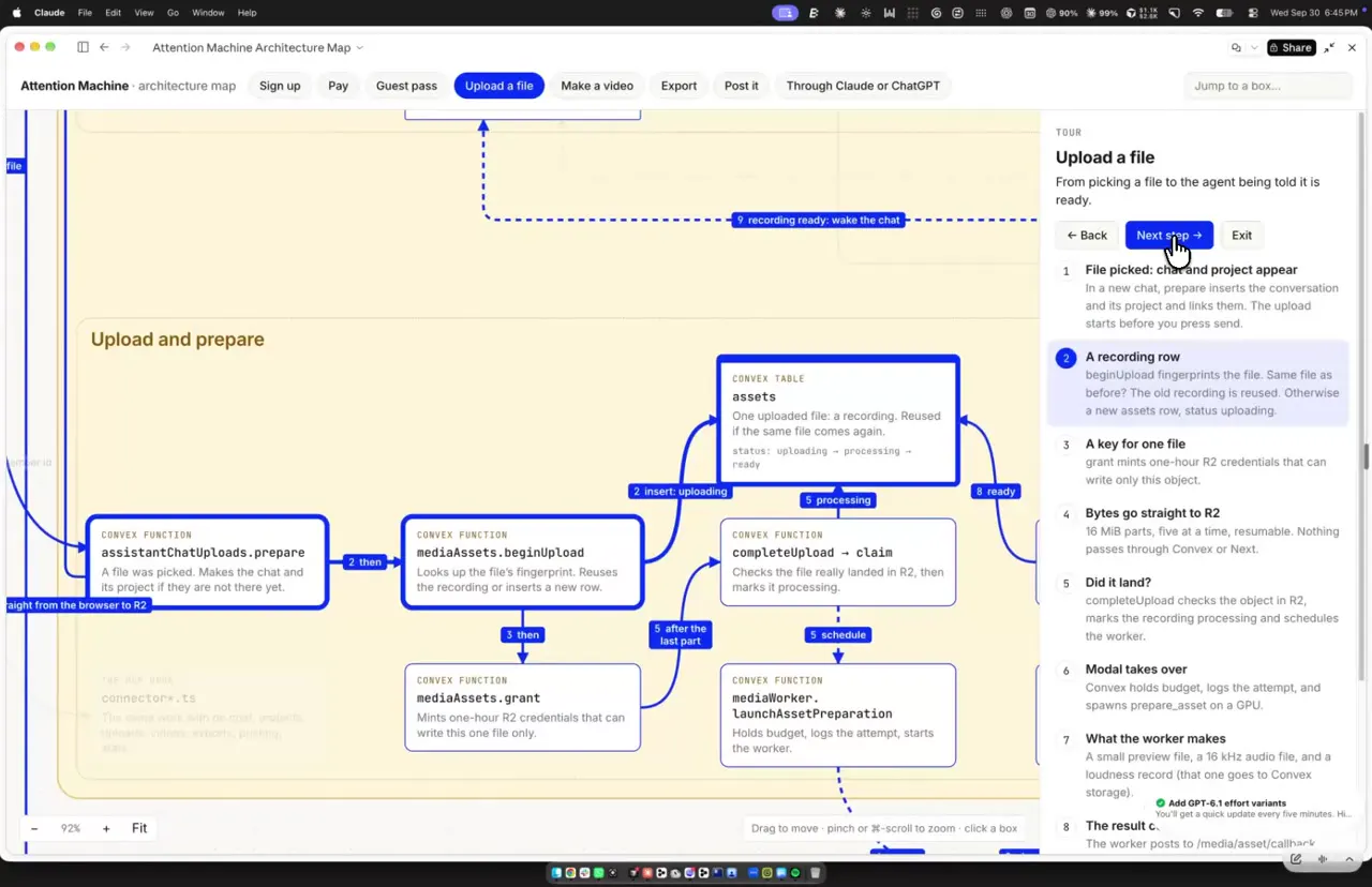 Frame from Zoomable map of an app's architecture